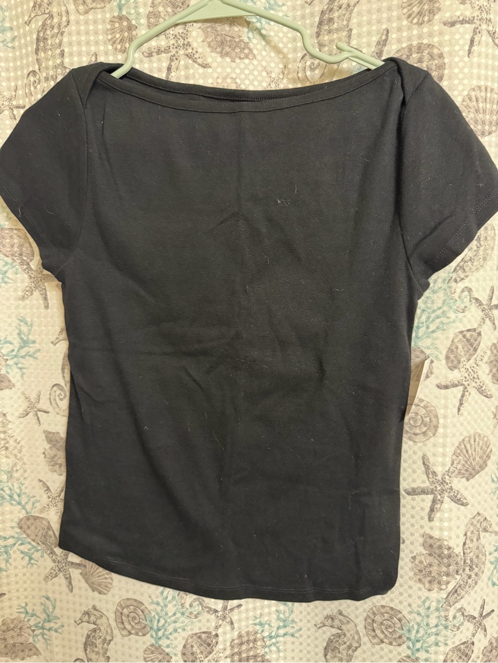 Old Navy Classic Women's Black Short Sleeve Top